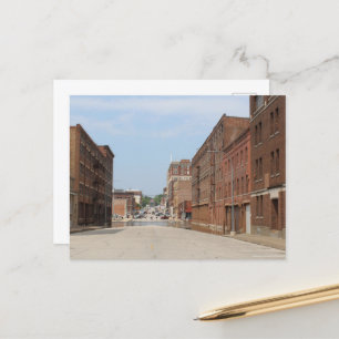 Gebouwen in Burlington, Iowa Briefkaart