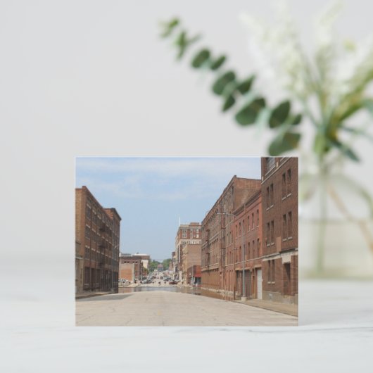 Gebouwen in Burlington, Iowa Briefkaart (Staand voorkant)