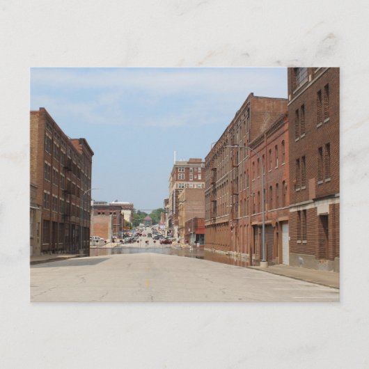 Gebouwen in Burlington, Iowa Briefkaart (Voorkant)