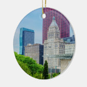 Gebouwen in Chicago Keramisch Ornament (Links)