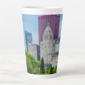 Gebouwen in Chicago Latte Mok (Voorkant)