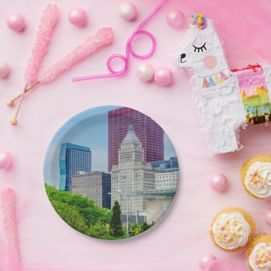 Gebouwen in Chicago Papieren Bordje (Feest)