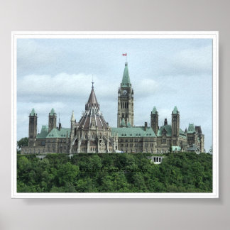 Gebouwen in het Canadese parlement Poster