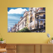 Gebouwen in Sevilla, Spanje Canvas Afdruk (Insitu (Woonkamer))