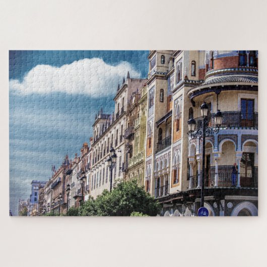Gebouwen in Sevilla, Spanje Legpuzzel (Horizontaal)