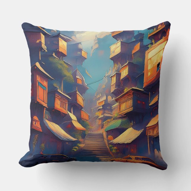 Gebouwen Kussen (Voorkant)