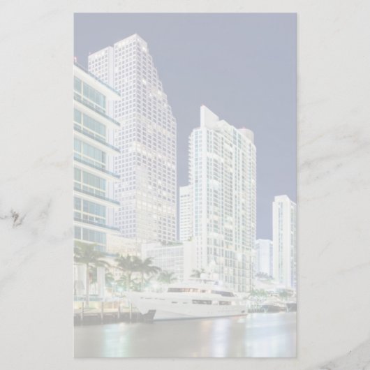 Gebouwen langs de rivier de Miami Briefpapier (Voorkant)