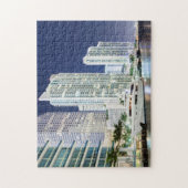 Gebouwen langs de rivier de Miami Legpuzzel (Verticaal)