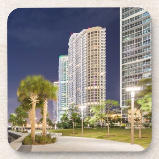 Gebouwen langs de rivier de Miami Onderzetter (Voorkant)