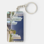 Gebouwen langs de rivier de Miami Sleutelhanger (achterkant)