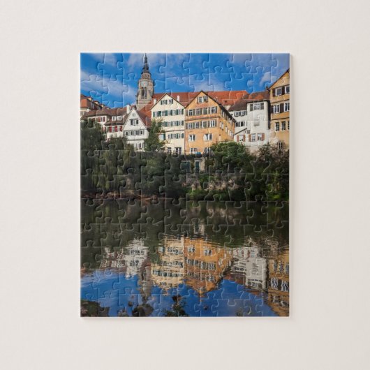 Gebouwen langs de rivier | Duitsland Legpuzzel (Verticaal)