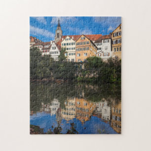 Gebouwen langs de rivier Duitsland Legpuzzel