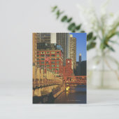 Gebouwen langs de rivier in Chicago van de Briefkaart (Staand voorkant)