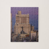 Gebouwen langs Gran Via en Edificio Espana Legpuzzel (Verticaal)