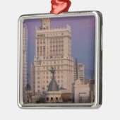 Gebouwen langs Gran Via en Edificio Espana Metalen Ornament (Links)