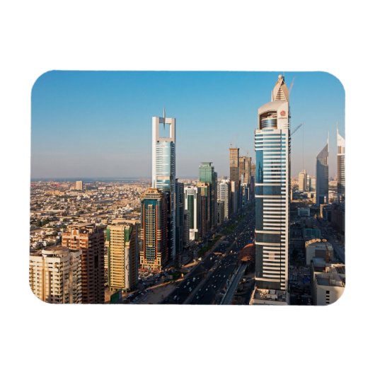 Gebouwen langs Sheikh Zayed Road, Dubai Magneet (Horizontaal)