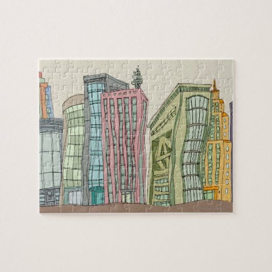 Gebouwen Legpuzzel (Horizontaal)