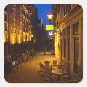 Gebouwen met 17e- of 18e-eeuwse gevel en vierkante sticker