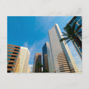 gebouwen met hoge stadsopstand in Houston, Texas; Briefkaart