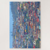 gebouwen met valparaiso - kleur legpuzzel (Verticaal)