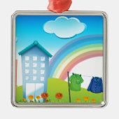 Gebouwen Metalen Ornament (Voorkant)