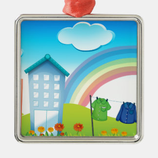 Gebouwen Metalen Ornament