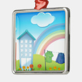 Gebouwen Metalen Ornament (Links)