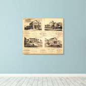 Gebouwen, Oliedag, Franklin, Tarr Boerderij Canvas Afdruk (Insitu (Houten vloer))