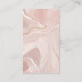 Gebouwen onroerend goed | Roze marmer Visitekaartje (Achterkant)