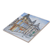 Gebouwen op rue Reaumur, Parijs, Frankrijk Tegeltje (Zijkant)