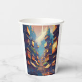 Gebouwen Papieren Bekers (Achterkant)