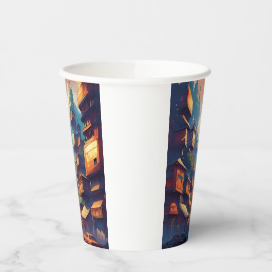 Gebouwen Papieren Bekers (Links)