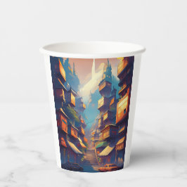 Gebouwen Papieren Bekers