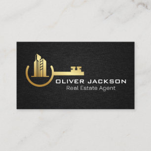 Gebouwen Real Estate Linen Background Visitekaartje