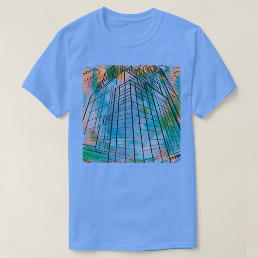gebouwen t-shirt (Design voorkant)