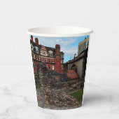 Gebouwen van Newcastle Papieren Bekers (Achterkant)