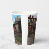 Gebouwen van Newcastle Papieren Bekers (Rechts)