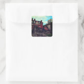 Gebouwen van Newcastle Vierkante Sticker (Tas)