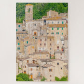 Gebouwen van Sorano, Toscane, Italië Legpuzzel (Verticaal)