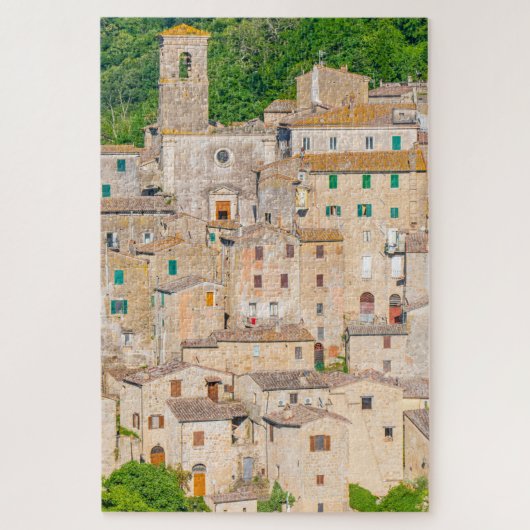 Gebouwen van Sorano, Toscane, Italië Legpuzzel (Verticaal)