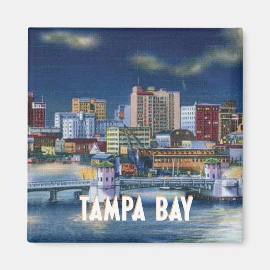  gebouwen van Tampa Florida en Bay Magneet (Voorkant)