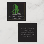 Gebouwpictogram Vierkante Visitekaartje (Voorkant / Achterkant)