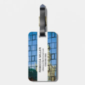 Gebouwreflecties Bagagelabel (Achterkant verticaal)