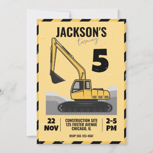 Gebouwthema Kinderverjaardagsfeestje Kaart (Voorkant)