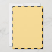 Gebouwthema Kinderverjaardagsfeestje Kaart (Achterkant)