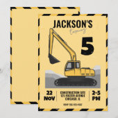 Gebouwthema Kinderverjaardagsfeestje Kaart (Voorkant / Achterkant)