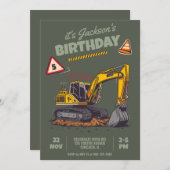 Gebouwthema Kinderverjaardagsfeestje Kaart (Voorkant / Achterkant)