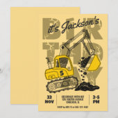 Gebouwthema Kinderverjaardagsfeestje Kaart (Voorkant / Achterkant)