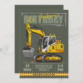 Gebouwthema Kinderverjaardagsfeestje Kaart (Voorkant / Achterkant)