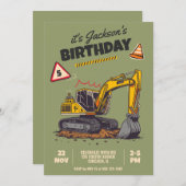 Gebouwthema Kinderverjaardagsfeestje Kaart (Voorkant / Achterkant)